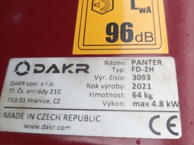 Pohonná jednotka Panter FD2H s mulčovačem M70