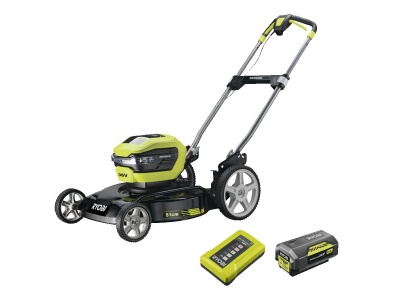 RYOBI RY36LMMX51A-140 - 36V bezuhlíková sekačka na trávu, záběr 51 cm, 1x 4,0 Ah akumulátor, nabíječka