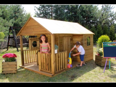 Domeček dětský dřevěný Farma