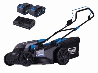 Scheppach BC-MP430-X-SET XL2 - 2x20 V IXES aku sekačka 4v1 s bezuhlíkovým motorem + 2x 4Ah baterie + duální nabíječka 4,5 A