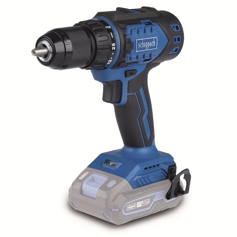 Scheppach BC-DD60-X - 20 V IXES aku vrtací šroubovák (bez baterie a nabíječky)