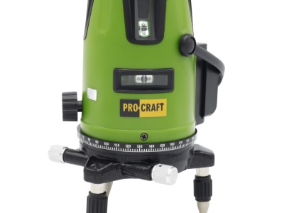 Laser zelený liniový, křížový samonivelační Procraft LE-3D