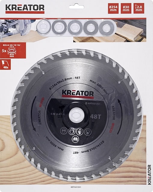 KRT021351 - Pilový kotouč na dřevo 254 mm, 48 Z