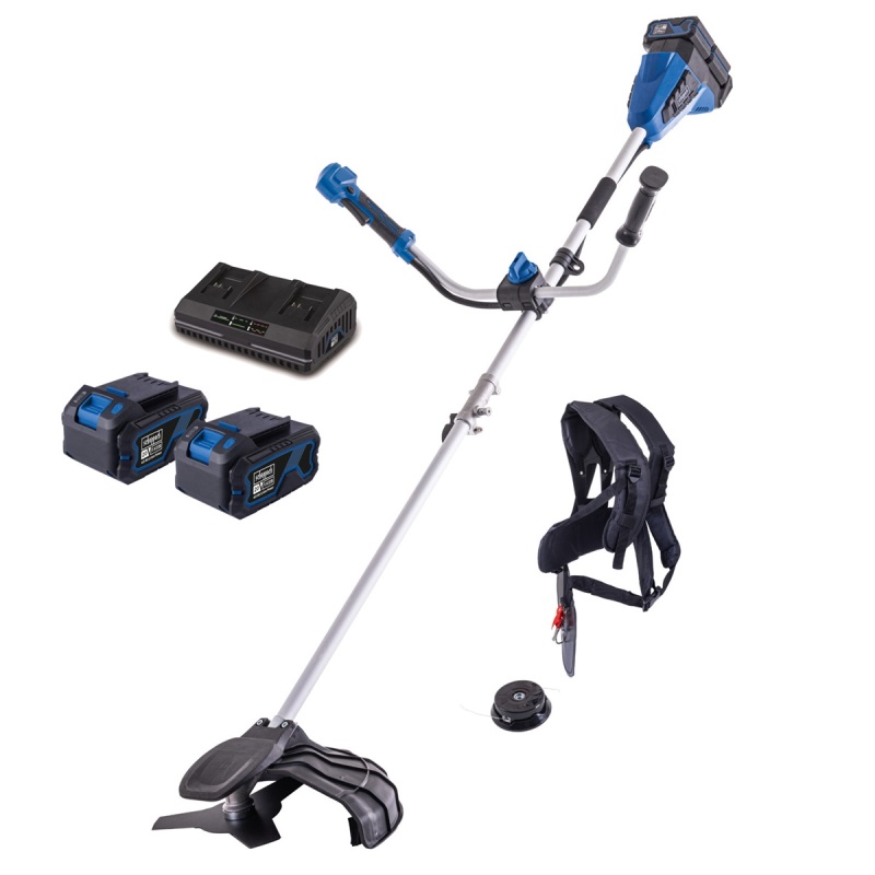 Scheppach BC-BCH380/40-X-SET L2 - 2x20 V IXES aku křovinořez 2v1 + 2x 4Ah baterie + duální nabíječka 2,4 A