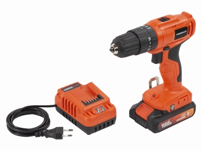 POWDPO1110 - Aku šroubovák / vrtačka s příklepem 20V SET