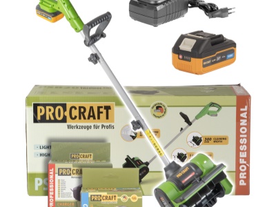 Aku sněhová fréza Procraft PSB20 s baterií a nabíječkou