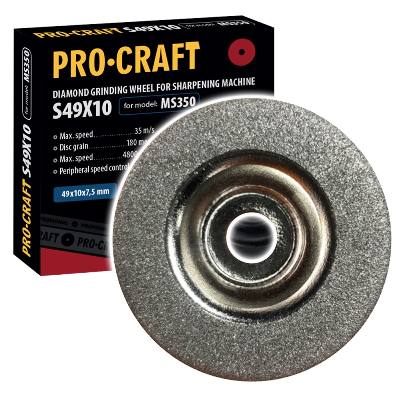 Brusný kotouč pro brousku na nože Procraft S49X10  /MS350