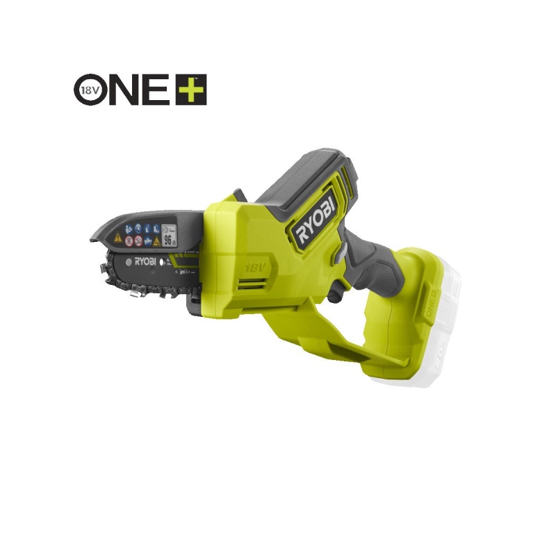RYOBI RY18PSX10A-0 - aku bezuhlíková 18 V řetězová pilka ONE+ (bez baterie a nabíječky)