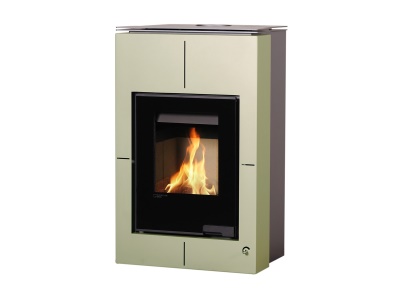 HS Flamingo SAPORO 11 olivová - teplovzdušná krbová kamna