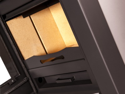 HS Flamingo Amos šedá - krbová kamna