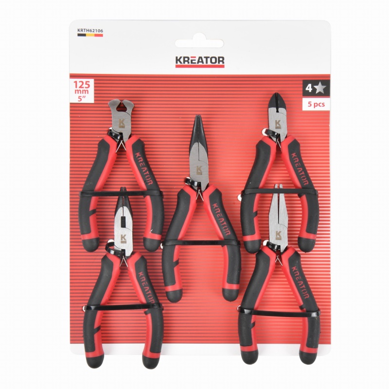 KRTH62106 - Sada mini kleští 125mm 5ks