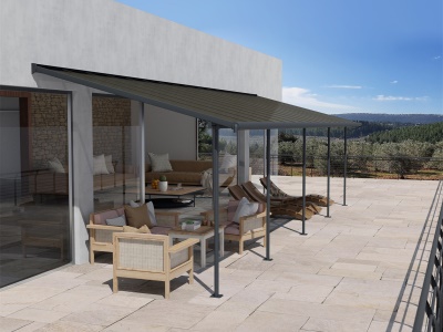 Palram - Canopia Capri 4200 antracit 3 x 4,25 - hliníková (montovaná) pergola