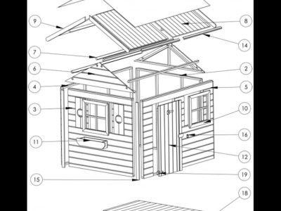 Domeček dětský dřevěný Chata