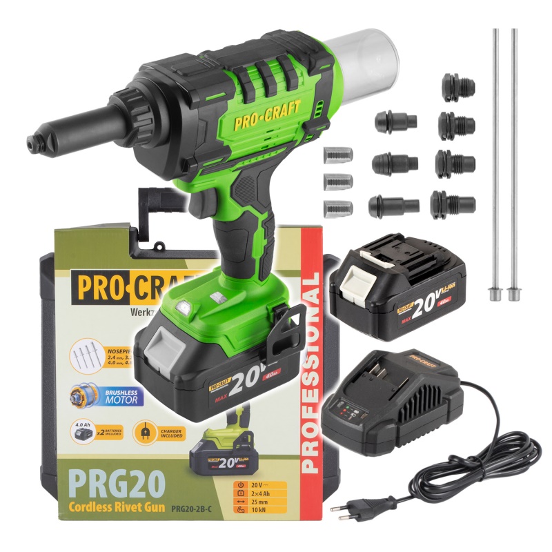 Aku nýtovací pistole Procraft PRG20