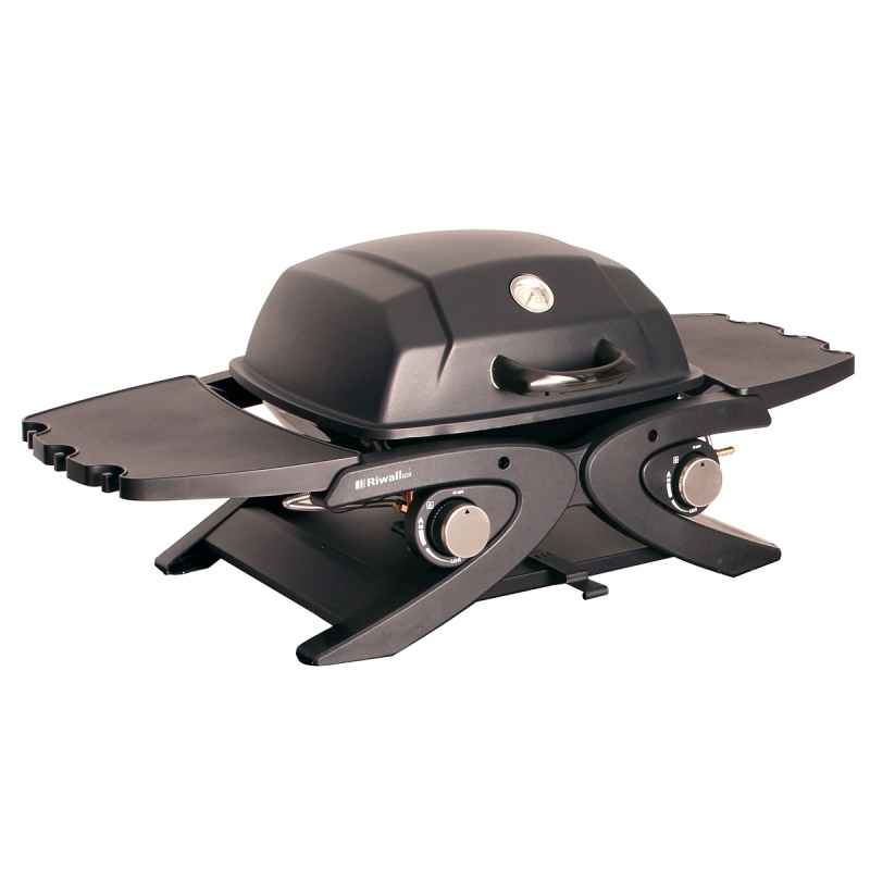 Riwall PRO RGG 20 Compact - přenosný plynový gril 4,2 kW se dvěma hořáky