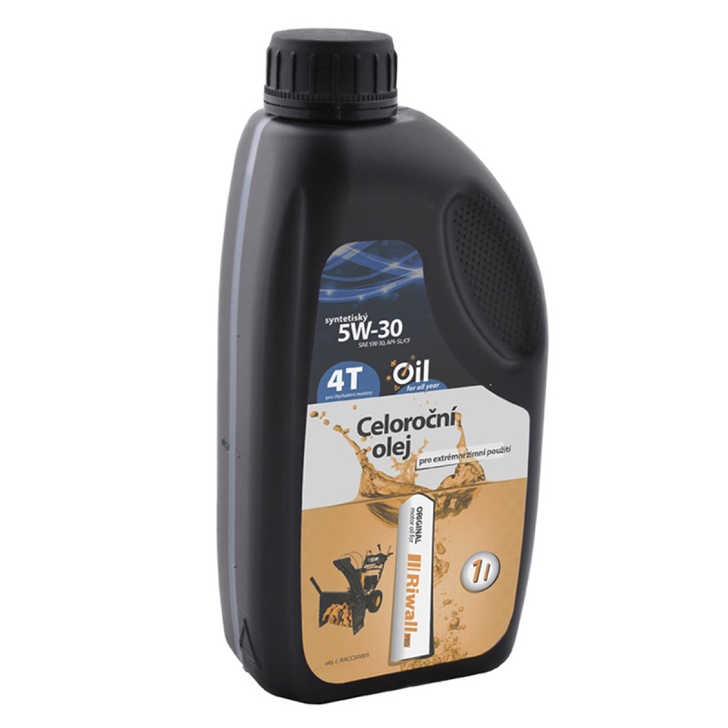 Riwall PRO Celoroční olej pro extrémní zimní použití - 1 l (SAE 5W-30)