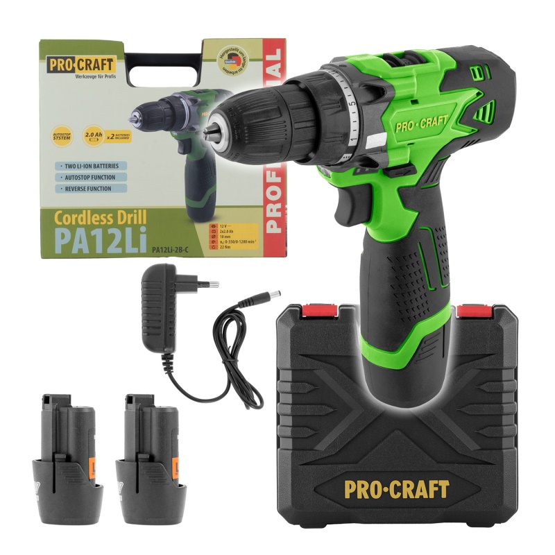 Aku vrtací šroubovák Procraft PA12Li
