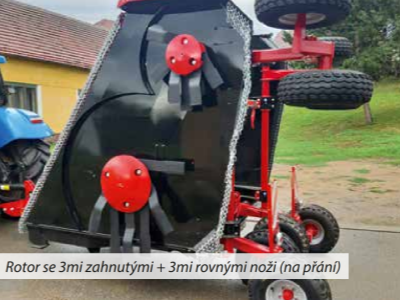 Nožový mulčovač Quivogne Megacut 630/8 Hydraulicky sklopný