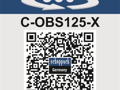 Scheppach C-OBS125-X - 20 V IXES aku excentrická bruska (bez baterie a nabíječky)