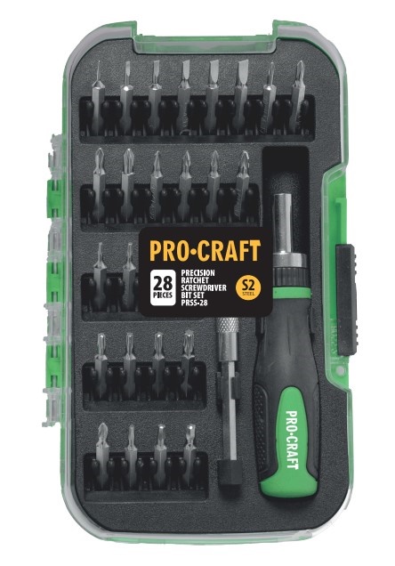 28dílná sada bitů Procraft PRSS-28, S2