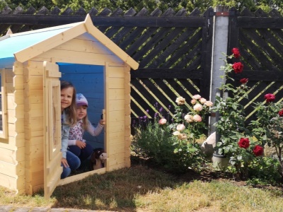 Domeček dětský dřevěný Vilemína