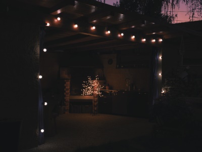 Řetěz 20 ks párty bílé žárovky