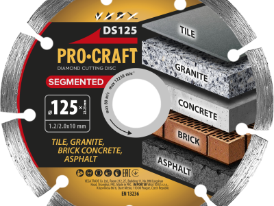 Diamantový řezný kotouč Segmented Procraft DS125