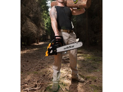 Riwall PRO RPCS 5545 - řetězová pila s benzinovým motorem