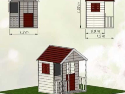 Domeček dětský dřevěný Veranda