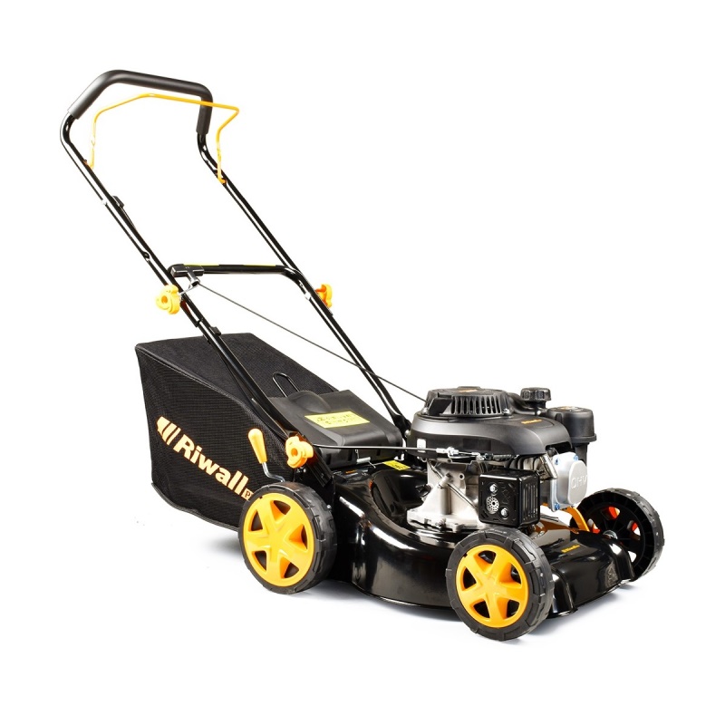 Riwall PRO RPM 4234 P - Travní sekačka 2 v 1 s benzinovým motorem bez pojezdu