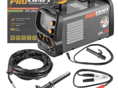 Kombinovaná invertorová svářečka Co Flux - trubičkový drát, MMA, TIG lift Procraft SPI-290