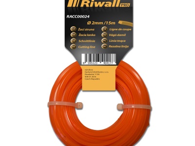 Riwall PRO - Žací struna 2mm / 15m ( čtvercový průřez )