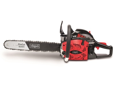 Scheppach BKS 5300 S - řetězová pila s benzinovým motorem 53 cm3 + sluchátka + ochranné brýle
