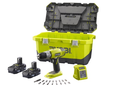 Ryobi R18DDP-LL13T - 18 V 2-rychlostní vrtačka s aku motorem  