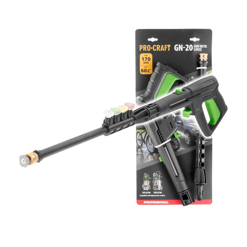Pistole pro vysokotlaké čističe Procraft GN-20