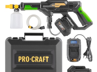 Sada aku tlaková myčka Procraft CW20 + baterie 20/4 a nabíječka 20/1