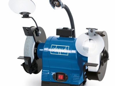 Scheppach BG 200 AL - dvoukotoučová bruska s bílým kamenem