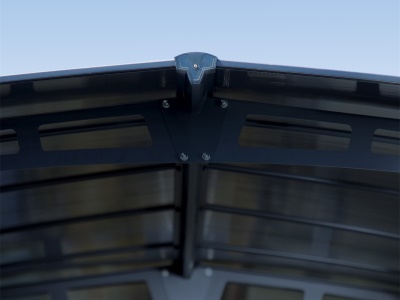 Palram - Canopia Arcadia 8500 - hliníkový (montovaný) přístřešek s obloukovou střechou