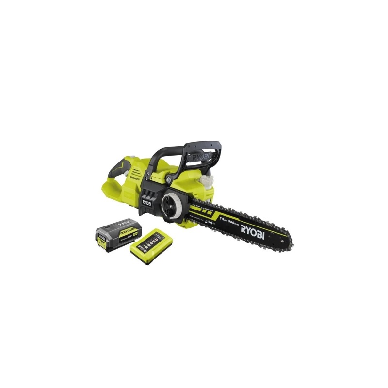 Ryobi RY36CSX35A-150 - aku 36V bezuhlíková řetězová pila MAX POWER s 5 Ah baterií a nabíječkou