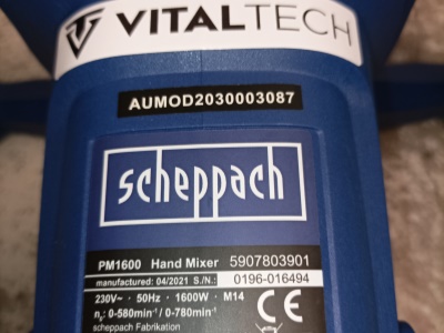 Scheppach Míchadlo stavebních materiálů PM 1600