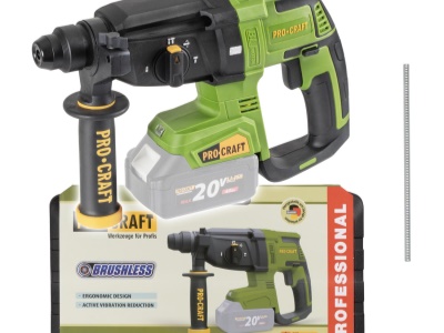 Aku vrtací kladivo  Procraft PHA40bb-c (bez baterie a nabíječky v kufru) SDS Plus