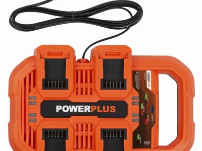 POWDP9055 - Multi nabíječka na 4 baterie 20V/40V