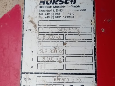 Kypřič HORSCH Terrano 5 FX