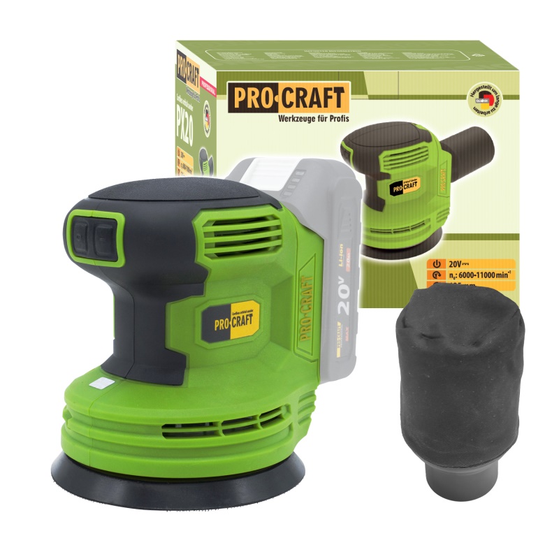 Aku excentrická bruska Procraft PX20