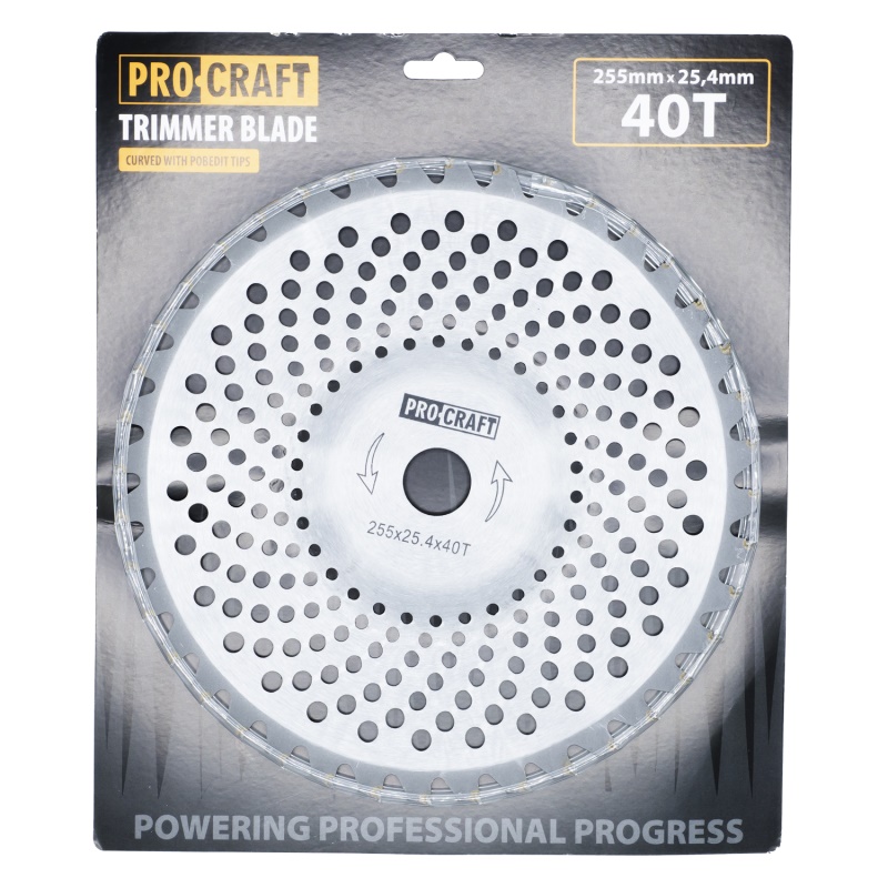Nůž křovinořezu (kotouč) (D255*25.4) 40T zaoblený PROCRAFT