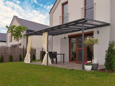 Palram - Canopia Sierra 5400 antracit 3 x 5,46 - Hliníková (montovaná) pergola