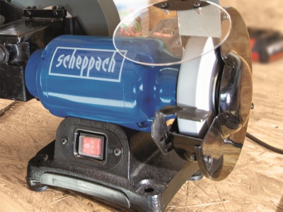 Scheppach bg 200 w - bruska na suché i mokré broušení
