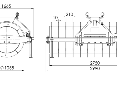 Dusací válec WAL SNR 3000