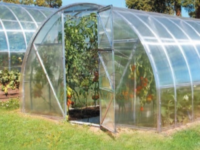 Zahradní skleník Volya 2DUM 6mm 4x3m