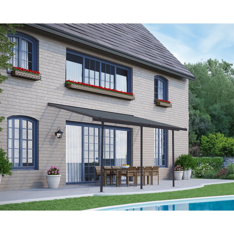 Palram - Canopia Capri 4200 antracit 3 x 4,25 - Hliníková (montovaná) pergola